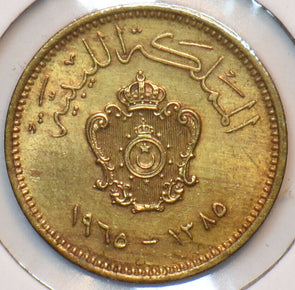 Libya 1965 AH 1385 Millieme 295353 combine shipping