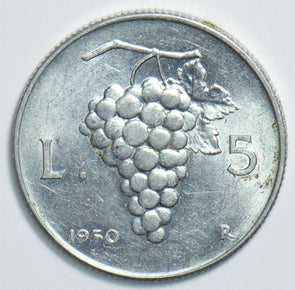 Italy 1950 5 Lire 198106 combine shipping