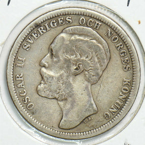 Sweden 1877 Krona S0328 combine shipping