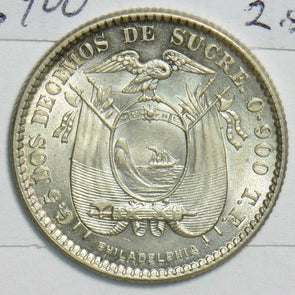 Ecuador 1914 P 2 Decimos UNC 298160 combine shipping
