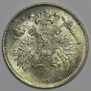 Finland 1917 25 Pennia Eagle animal 298279 combine shipping