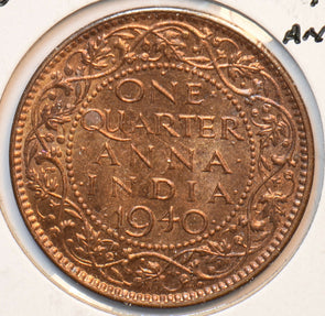India British 1940 B 1/4 Anna 294113 combine shipping
