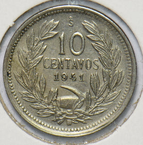 Chile 1941 10 Centavos Vulture animal 192014 combine shipping