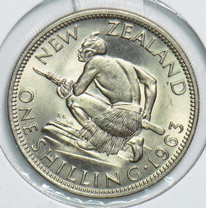 New Zealand 1963 Shilling 298816 combine shipping