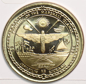 Marshall Islands 1989 5 Dollars First men on the moon 199288 combine shipping