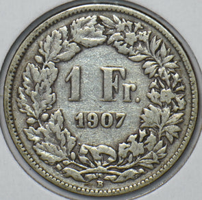 Switzerland 1907 Franc 150970 combine shipping