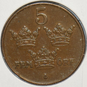 Sweden 1950 5 Ore 195509 combine shipping