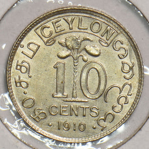 Ceylon 1910 10 Cents Sri Lanka 199074 combine shipping