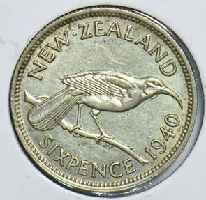 New Zealand 1940 6 Pence Birdanimal 240895 combine shipping