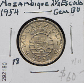Mozambique 1954 2 1/2 Escudos  292180 combine shipping