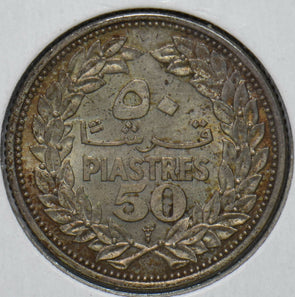 Lebanon 1952 50 Piastres 292778 combine shipping
