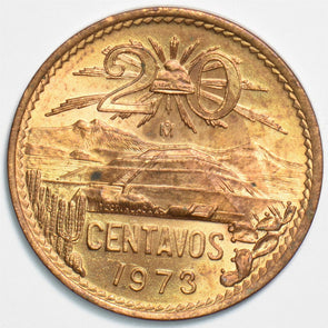 Mexico 1973 20 Centavos Eagle animal Snake 197489 combine shipping