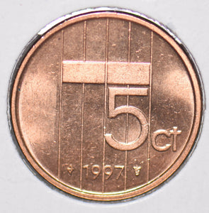 Netherlands 1997 5 Cents  900398 combine shipping