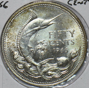 Bahamas 1966 50 Cents Blue marin animal 295155 combine shipping