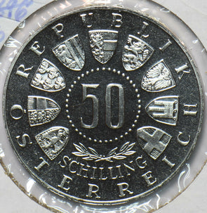 Austria 1964 Silver 50 Schilling proof 292792 combine shipping