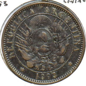 Argentina 1893 2 Centavos 294384 combine shipping