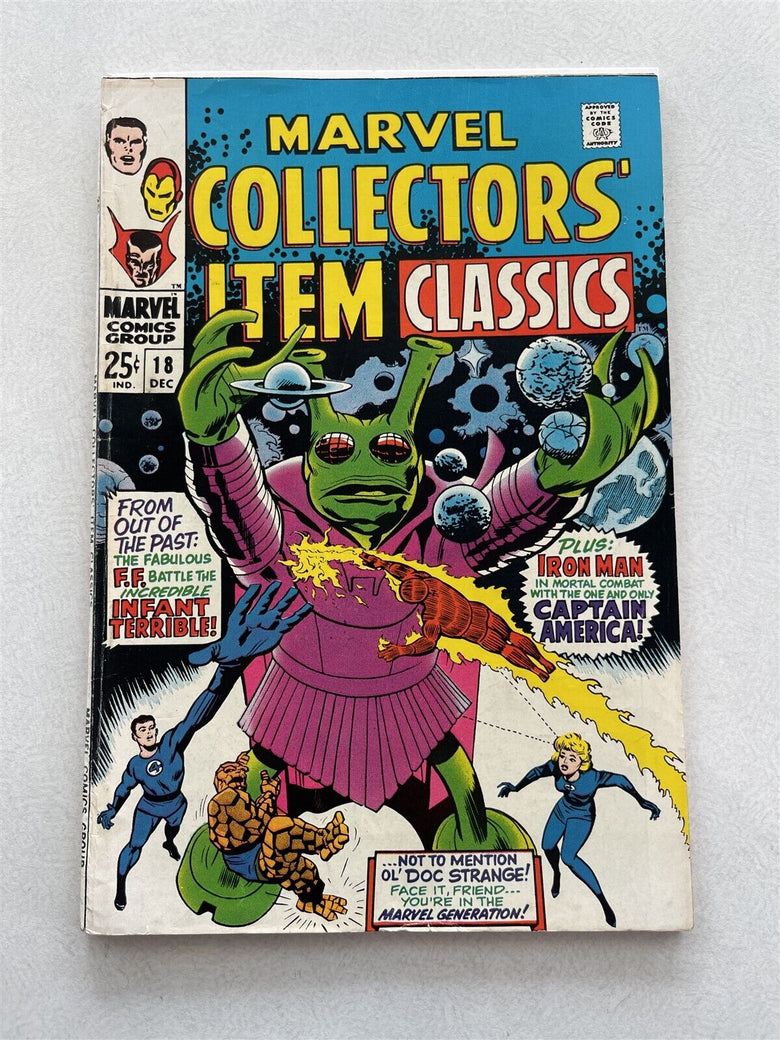 Marvel Collectors Item Classics Issue#18 Dec, 1968 Nice, lightly used copy off-w
