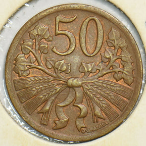 Czechoslovakia 1947 50 Haleru 197454 combine shipping