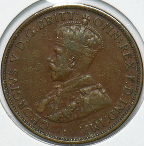 Australia 1916 Georgivs V 1/2 Penny 192149 combine shipping