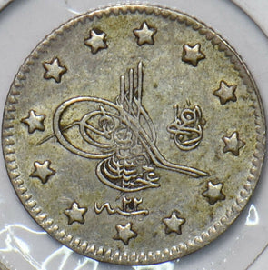 Turkey 1908 AH 1293 2 Kurush 296595 combine shipping