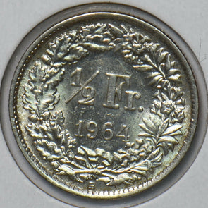 Switzerland 1964 1/2 Franc 193079 combine shipping