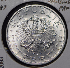Austria 1947 2 Schilling Eagle animal  292093 combine shipping
