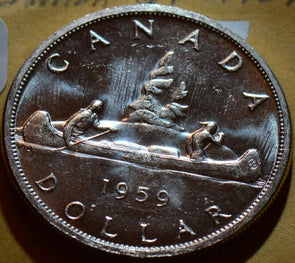 Canada 1959 Dollar CA0001 combine shipping