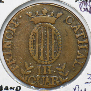 Spain 1812 Catalonia 3 Quartos Fernando VII 490459 combine shipping