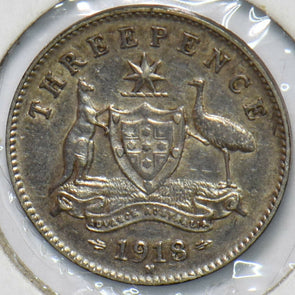 Austria 1918 3 Pence Kangaroo animal Ostrich Georgivs V 293305 combine shipping