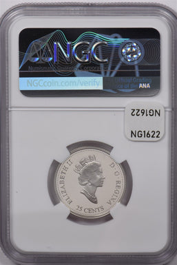 Canada 1999 25 Cents Silver NGC Proof 69 Ultra Cameo April NG1622 combine shippi