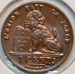 Belgium 1912 Cent Lion animal 294841 combine shipping