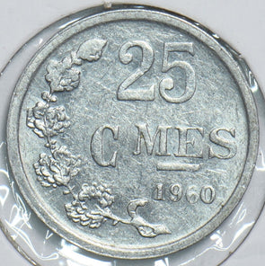 Luxembourg 1960 25 Centimes 904815 combine shipping