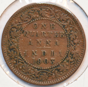 British India 1903 C 1/4 Anna 902368 combine shipping