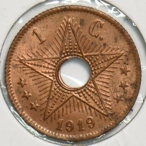 Belgium Congo 1919 Centime 491447 combine shipping