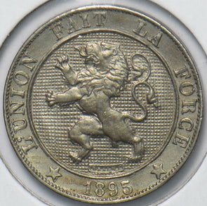 Belgium 1895 5 Centimes Lion animal 294043 combine shipping