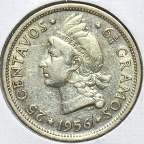 Dominican Republic 1956 25 Centavos 294297 combine shipping