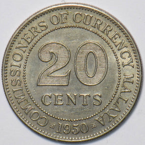 Malaya 1950 20 Cents 195321 combine shipping