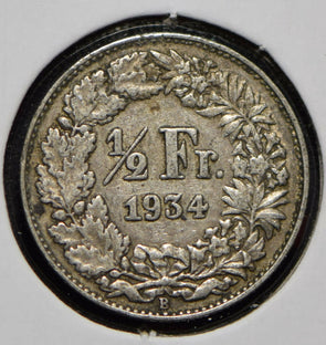 Switzerland 1934 1/2 Franc  150063 combine shipping