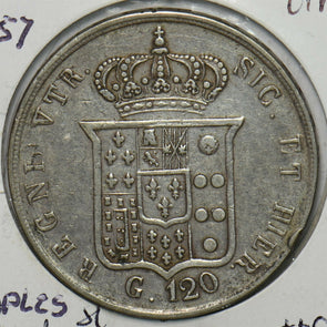 Italy 1857 120 Grana Naples Sicily I0520 combine shipping