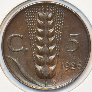 Italy 1926 R 5 Centesimi 194111 combine shipping