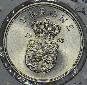 Denmark 1963 Fredrick IX Krone 290964 combine shipping