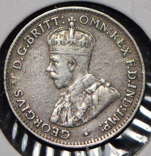 Australia 1925 3 Pence Kangaroo animal Emu  191448 combine shipping