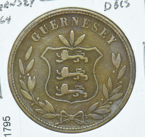 Guernsey 1864 8 Doubles 291795 combine shipping