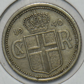 Iceland 1940 25 Aurar 151644 combine shipping