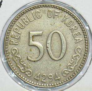 South Korea 1961 4294 50 Won 198255 combine shipping