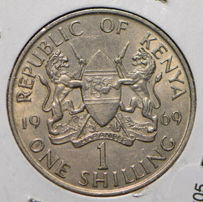 Kenya 1969 Shilling Lion animal  190605 combine shipping