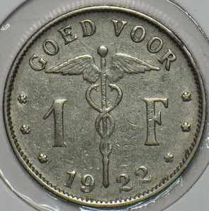 Belgium 1922 FL Franc 903550 combine shipping
