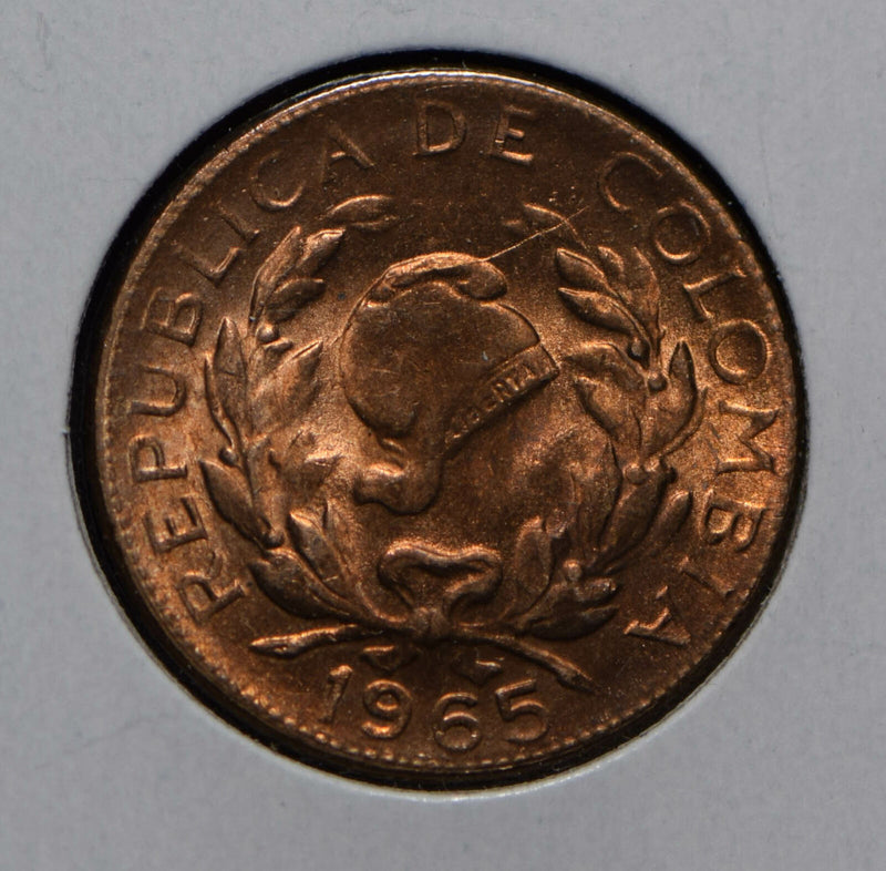 Colombia 1965 5 Centavos  290311 combine shipping
