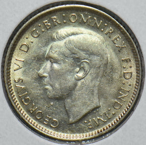 Australia 1944 6 Pence Kangaroo animal Emu 192582 combine shipping