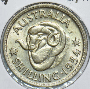 Australia 1954 Shilling Ram 198878 combine shipping